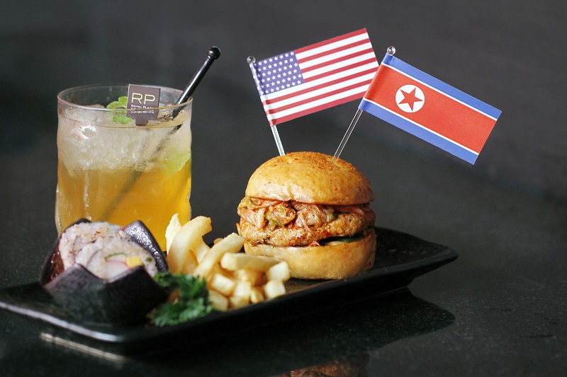 Trump-Kim Burger and Summit Iced Tea, Royal Plaza on Scotts Singapore.jpg