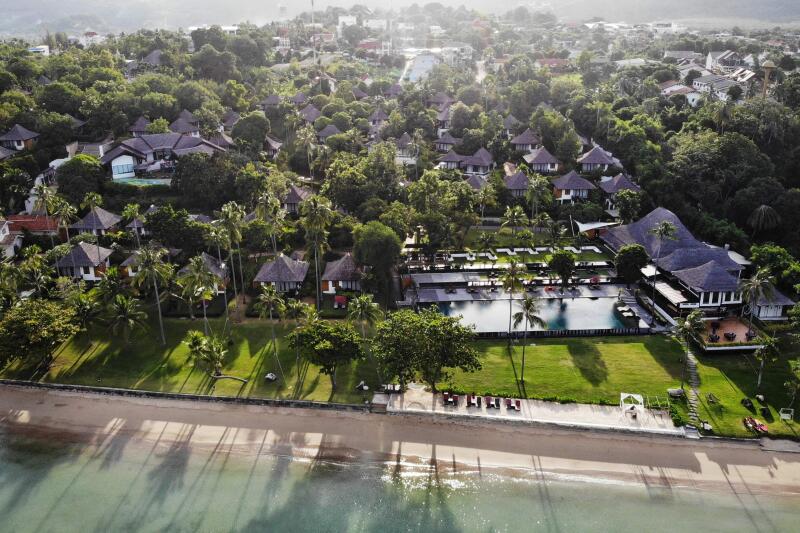 20210705 - An aerial view of Vijitt Resort, one of the Thai tourism authority’s SHA (Safety and Health Administration) approved hotels, on Rawai beach in Phuket (AFP).jpg